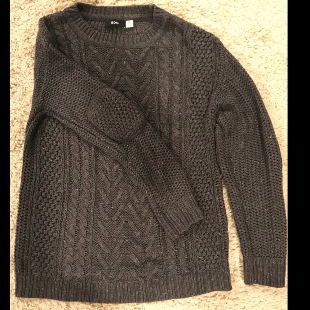 BDG Urban Outfitters Elbow Patch Tunic Sweater - S